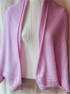 🩷🌺 NWT 100% Cashmere • Two Bees Cashmere • Pink Moana • Ruana Wrap 🌺🩷
